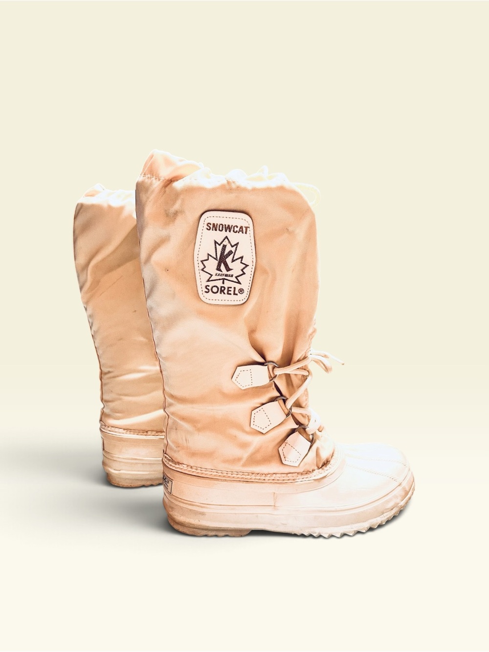 Vtg Sorel Kaufman Snowcat Canada Boots Women 8.5 Insulated Winter Gorpcore Ski